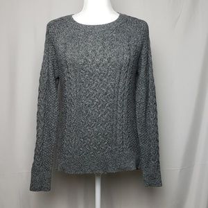 GAP Gray Cable Knit Sweater